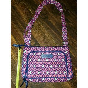 VERA BRADLEY Little Hipster Crossbody KATALINA PINK(Reverse) Purse Wallet